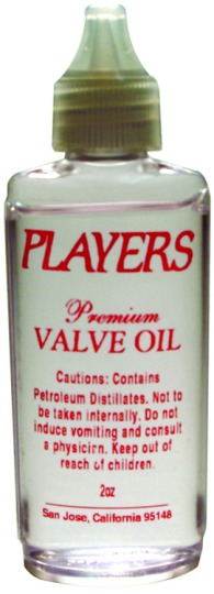 Players Music Valve Oil 2 oz bottle