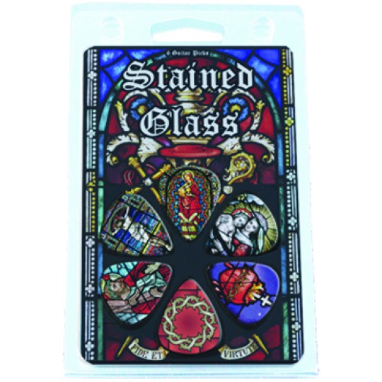 Hot Picks Religious Stnd Glass Clamshell