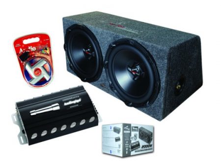 Audiopipe Spkr Box/Amp/Amp Kit Package