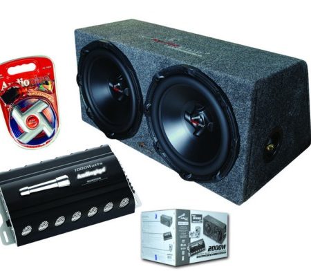Audiopipe Spkr Box/Amp/Amp Kit Package
