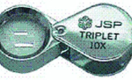 10x triplet loupe 18mm Chrome Plated
