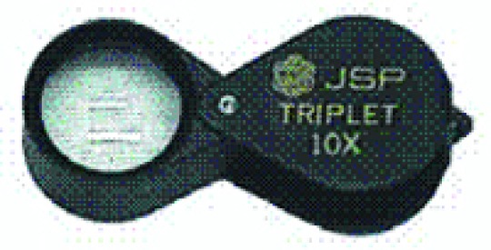 10x triplet loupe 18mm Black Velvet