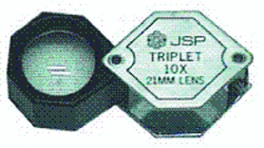 HEXAGON 10X TRIPLET 20.5mm Matte Slv/Blk