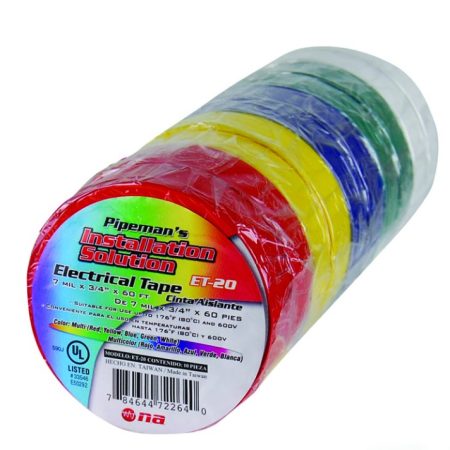 Electrical Tape Multicolor 10 roll pack