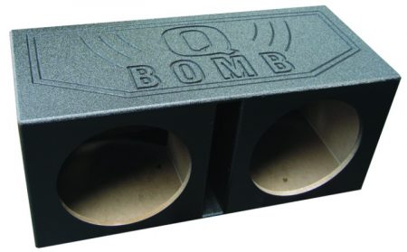 Qbomb Dual 12in Vented Box Painted Black