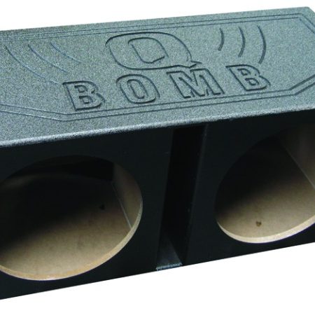 Qbomb Dual 12in Vented Box Painted Black