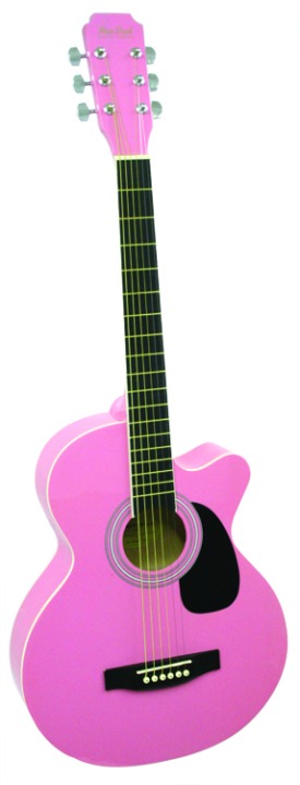 Main Street 38" Guitar Pink Cutaway
