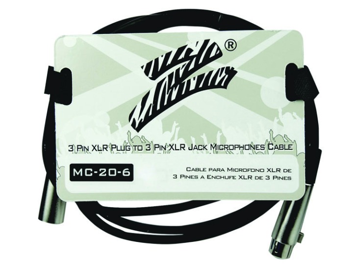 Zebra Mic Cable 6 ft