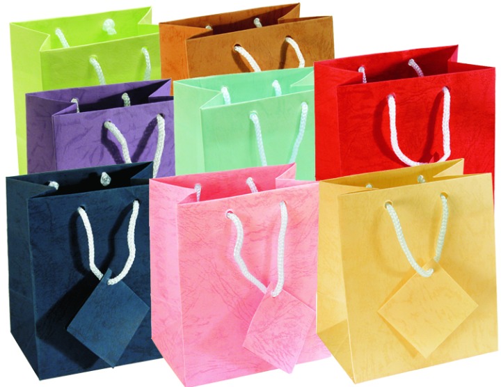 Pastel Assorted Totes100pk4Wx2.75Dx4.5H