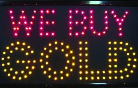We Buy Gold LED Sign 13in x 24in