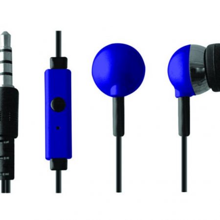 Sentry Stereo Earbuds w/Mic Blue