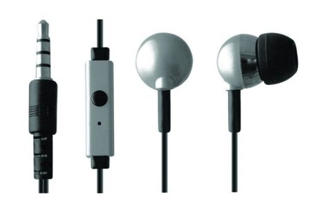 Sentry Stereo Earbuds w/Mic Silver