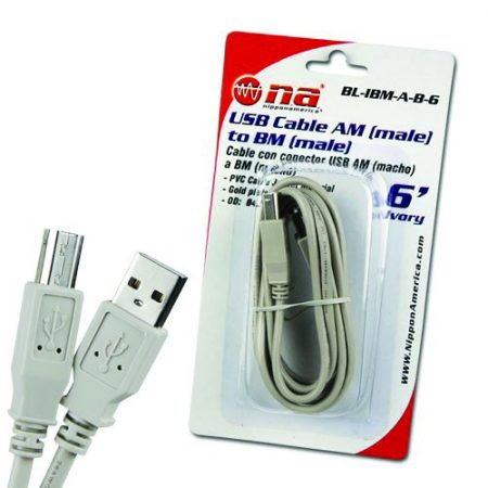 USB Male A to B Printer-Peripheral Cable