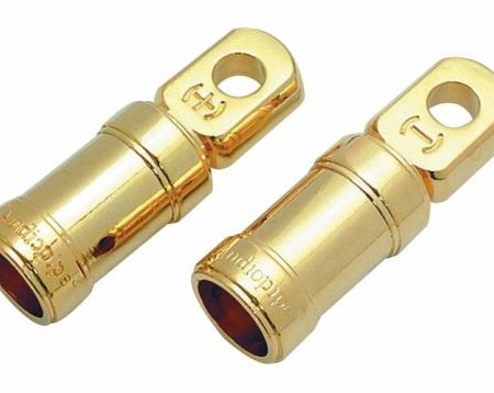 APipe Gold 4 ga Ring Terminal 2 Pack