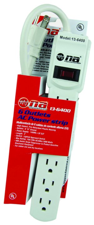 OUTLET STRIP 400 JOULES U/L
