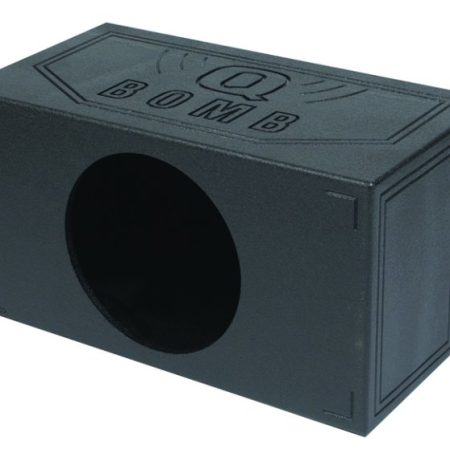 Qbomb Single 15in Vented Box Painted Bla