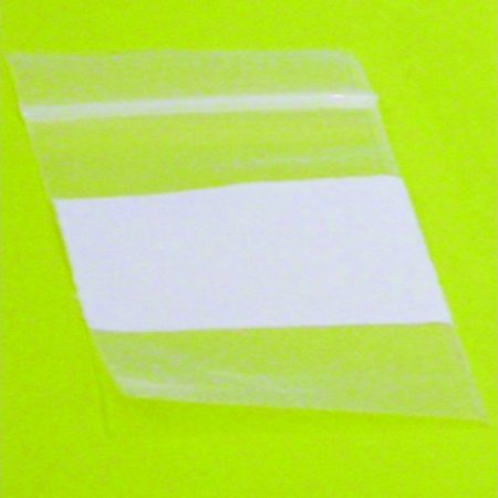 Zip Lock Bags White Block 2X3 Pack 100