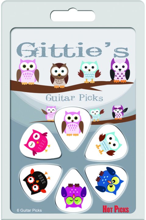 Gitties Picks Owl Clamshell