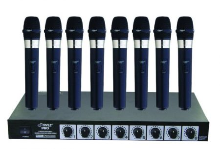 Pyle Pro Wireless Microphone System 8Ch