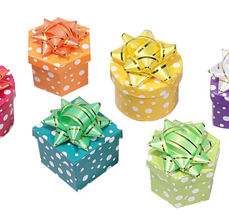 Polka Dot Hat Boxes 48 Per Box