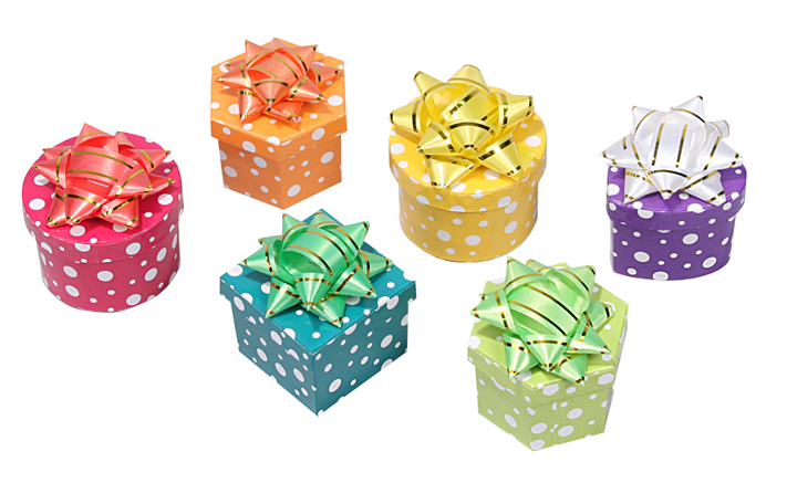 Polka Dot Hat Boxes 48 Per Box