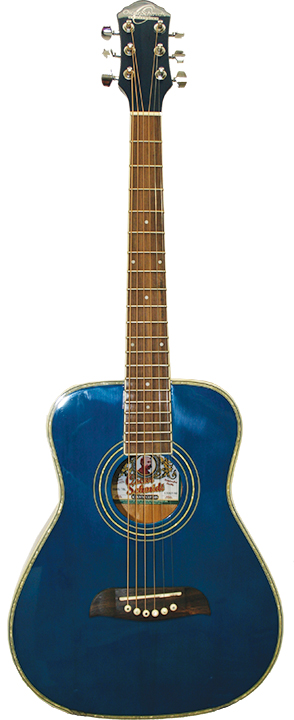 O S Half Size Acoustic SS Trans Blue