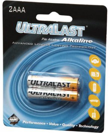 Ultralast AAA 2 Pack Card