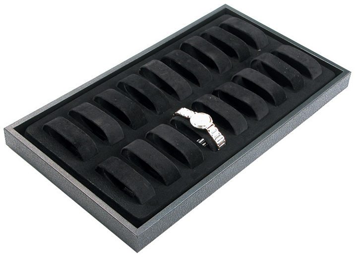 18 Watch Display Tray Black