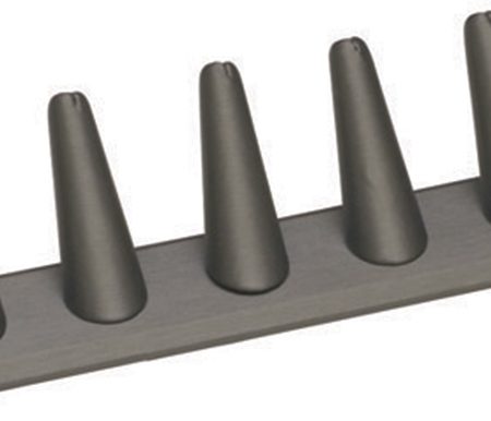 5 Finger Ring Display Steel Grey