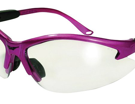 GV Cougar Safety Glasses Hot Pink Clear