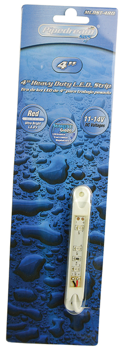 Pipedream 4in LED Strip Red