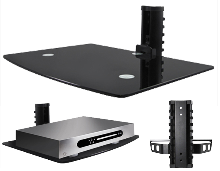 Single Glass Shelf Wall Mount