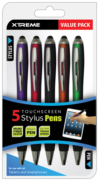 XT 5 Pack Stylus Pen Combo