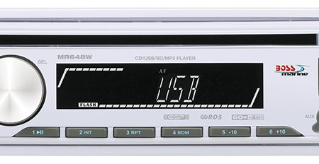 Boss White Marine in Dash CD Receiver