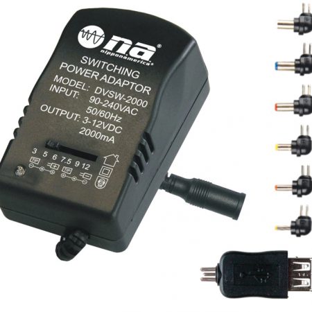 2000mA Switching Power Adapter with USB