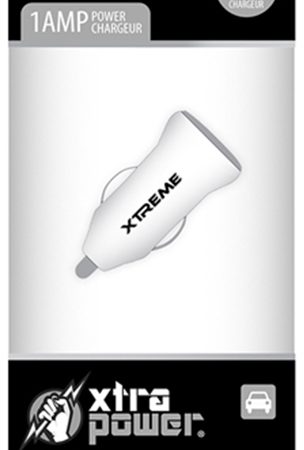 White Single Port 1amp Car Charger