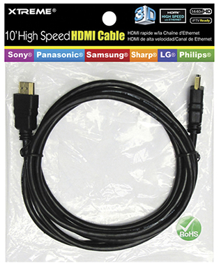 Bulk High Speed HDMI w/Ethernet 10 ft