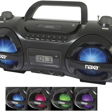 MPC CD Portable Boombox With LED Lites
