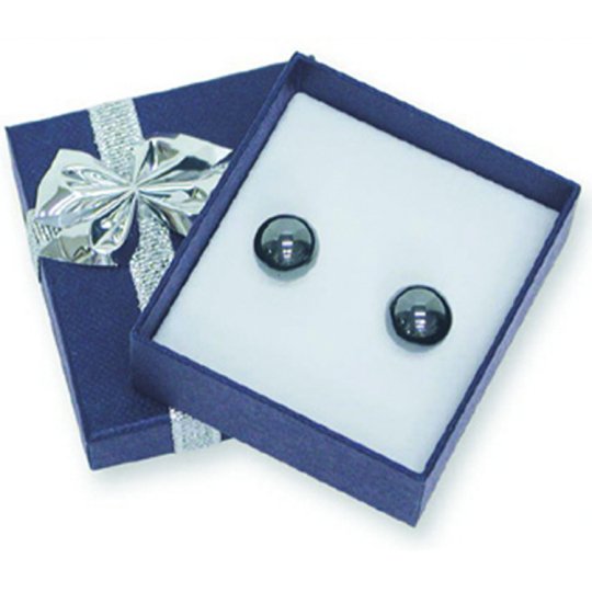 Blue Bowtie Earring Box 2x 2-1/8 x 7/8