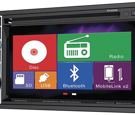 2XDin 6.2 BT DVD Flip MHL MobileLink X2