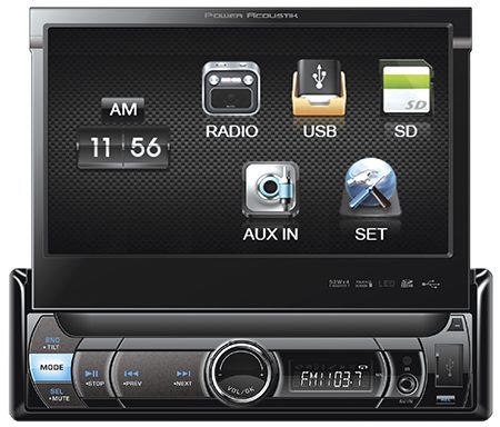 Din 7 Flip Digital Media Receiver-No CD