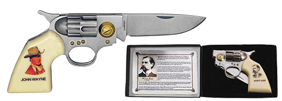 John Wayne Gun Knife w paper gift box