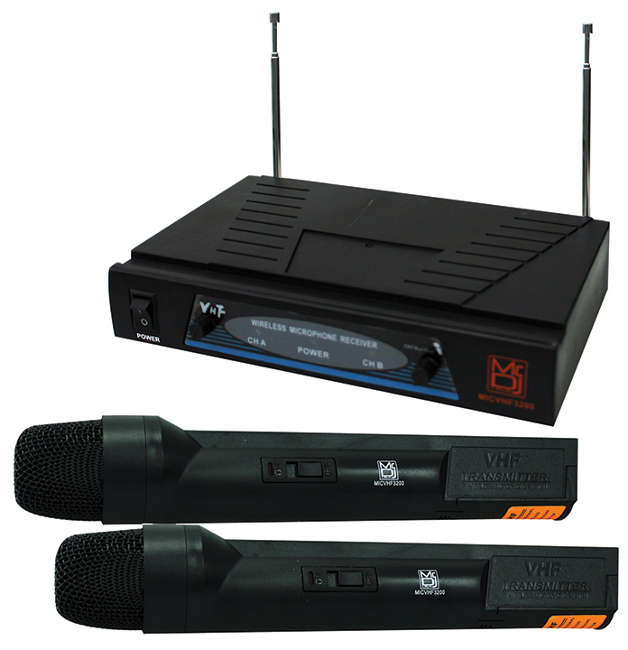 Mr DJ Dual VHF Wirelss Mic