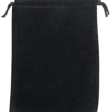 Deluxe BlckVelvetDrawstringPouch2.75x3DZ