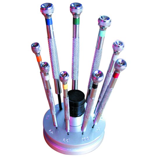 Dropship Wholesale Jeweler Screwdriver Set Of 9 With Stand