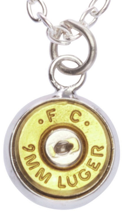 Bullet Pendant 9mm No Stone INDIVIDUAL