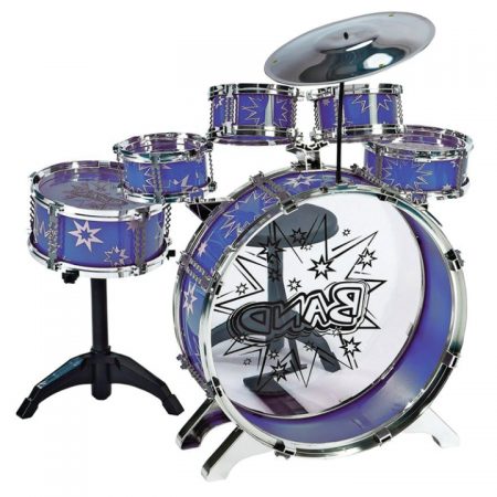 Drum Set Toy 7 pcs Blue
