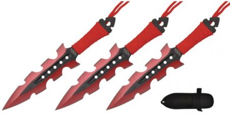 Throwing Knives Red