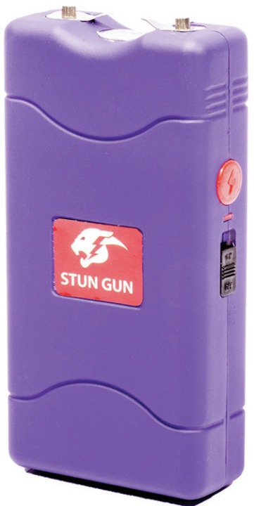 Purple 10Mil Stun Gun LED Light 4.25x2x1