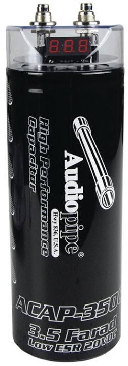 Audiopipe 3.5 Farad Power Capacitor